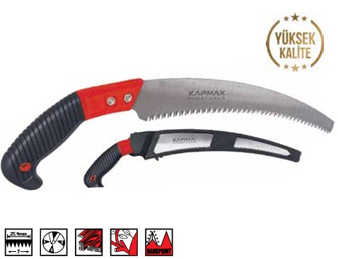 KAPMAX EĞRİ KILIFLI BUDAMA TESTERESİ 330 MM1 KOLİ:72 ADET